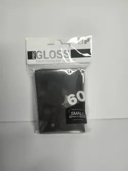 60 Ultra Pro GLOSS BLACK SMALL Card Sleeves Deck Protectors game yugioh tcg ccg - Image 2