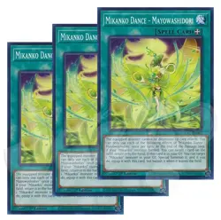 Yugioh - Mikanko Dance Mayowashidori x 3 - 1st Edition NM - Plus Free Holo Card - Image 1