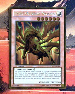 YuGiOh! Prime Material Dragon PGLD-EN065 1st Edition NM/VNM Gold Rare - Image 1