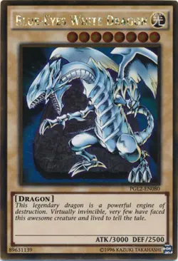 Lightly Played Blue-Eyes White Dragon - PGL2-EN080 - Gold Rare - Unlimited Editi - Image 1