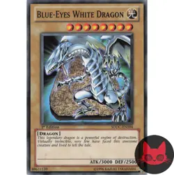 Yugioh Blue-Eyes White Dragon SDDC-EN004 Common 1st Edition LP - Image 1