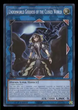 Yugioh Underworld Goddess of the Closed World #RA02-EN045 25th Anni Rarity II LP - Image 1