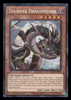 Yu-gi-oh Thunder Dragondark (Secret Rare) #RA03-EN018 Quarter Century Bonanza NM - Image 1