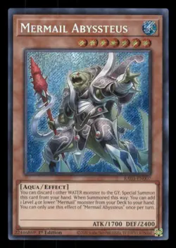 Yu-gi-oh Mermail Abyssteus #RA03-EN007 Quarter Century Bonanza Secret Rare NM - Image 1