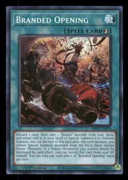 Yu-gi-oh Branded Opening (Secret Rare) #RA03-EN070 Quarter Century Bonanza NM - Image 1