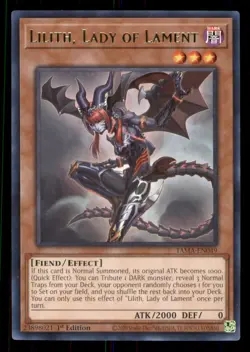 Yugioh Lilith, Lady of Lament #TAMA-EN049 Tactical Masters LP - Image 1