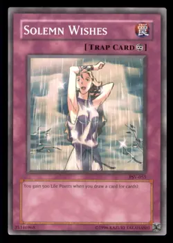 Yugioh Solemn Wishes #PSV-055 Pharaoh's Servant LP - Image 1