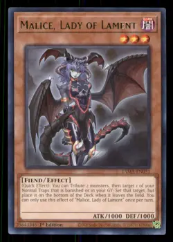 Yugioh Malice, Lady of Lament #TAMA-EN051 Tactical Masters LP - Image 1