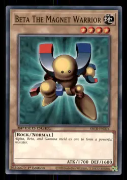 Yugioh Beta The Magnet Warrior #SBCB-EN024 Speed Duel: Battle City Box LP - Image 1