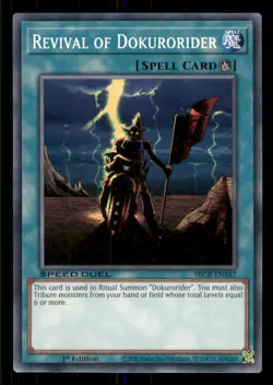 Yugioh Revival of Dokurorider #SBCB-EN187 Speed Duel: Battle City Box LP - Image 1