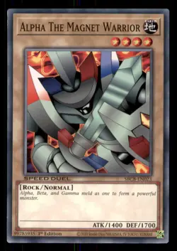 Yugioh Alpha The Magnet Warrior #SBCB-EN023 Speed Duel: Battle City Box LP - Image 1