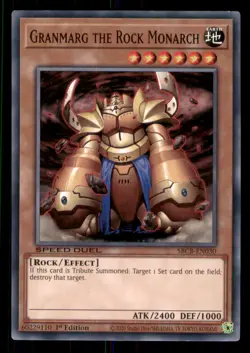 Yugioh Granmarg the Rock Monarch #SBCB-EN030 Speed Duel: Battle City Box LP - Image 1