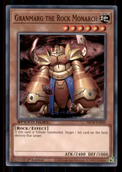 Yugioh Granmarg the Rock Monarch #SBCB-EN030 Speed Duel: Battle City Box LP - Image 1