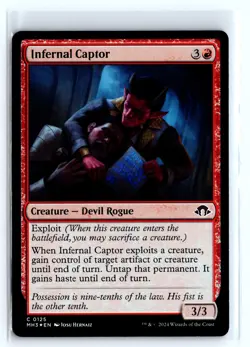 FOIL Infernal Captor Modern Horizons 3 Common - MTG Magic the Gathering Card - Image 1