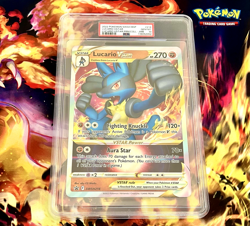 2022 Pokemon VStar Premium Box - Lucario Vstar SWSH214 JUMBO Promo Card - PSA 10 - Image 1
