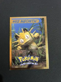 Meowth Pokemon Card Hasbro #26 (6 Of 8) Magazine Cut Out Realistic 1999 Nintendo - Image 1