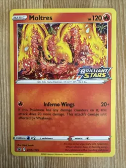 Moltres - SWSH185 - Pokemon Sword & Shield Promo PreRelease Holo Rare Card NM - Image 1