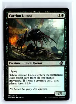 FOIL Carrion Locust The Brothers' War Common - MTG Magic the Gathering Card - Image 1