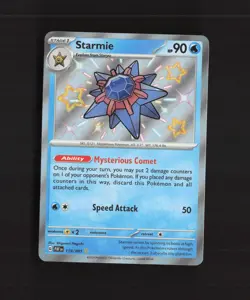 Starmie 119/091 Paldean Fates Shiny Holo Rare Pokemon Card NM - Image 1