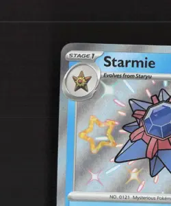 Starmie 119/091 Paldean Fates Shiny Holo Rare Pokemon Card NM - Image 3