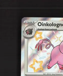 Oinkologne 208/091 Paldean Fates Shiny Holo Rare Pokemon Card LP+ - Image 3