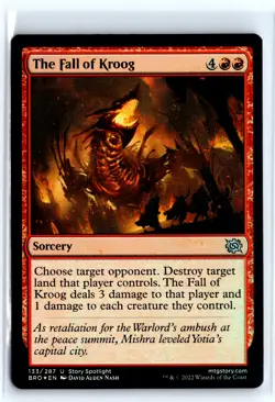 FOIL The Fall of Kroog The Brothers' War - MTG Magic the Gathering Card - Image 1