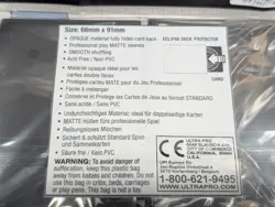 100 PRO-MATTE ECLIPSE BLACK DECK PROTECTOR CARD SLEEVES ULTRA PRO STANDARD SIZE - Image 4