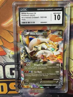 CGC 10 Gem Mint White Kyurem EX 103/149 B&W Boundaries Crossed 2012 Pokemon Card - Image 1