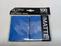 100 PRO-MATTE ECLIPSE BLUE DECK PROTECTOR CARD SLEEVES ULTRA PRO STANDARD SIZE - Image 1