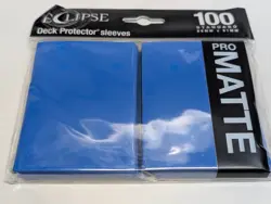100 PRO-MATTE ECLIPSE BLUE DECK PROTECTOR CARD SLEEVES ULTRA PRO STANDARD SIZE - Image 2