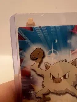 Mankey #56 Topps TV Animation Edition Blue Logo Non Holo Pokemon Card - LP - Image 4