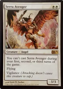 33/249 SERRA AVENGER RARE CORE SET 2013 MTG CARD - Image 1