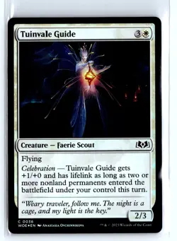 FOIL Tuinvale Guide Wilds of Eldraine Common - MTG Magic the Gathering Card - Image 1