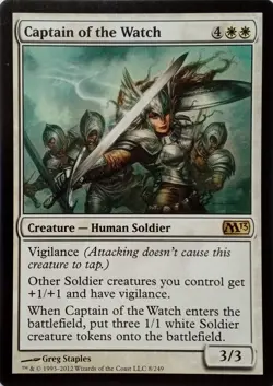 8/249 CAPTAIN OF THE WATCH RARE CORE SET 2013 MTG CARD - Image 1