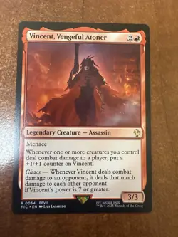 DDcards 🇨🇦 Mtg Magic Final Fantasy Commander Vincent Vengeful Atoner - Image 1
