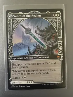 MTG Halvar, God of Battle / Sword of the Realms Showcase Kaldheim Mythic God - Image 2