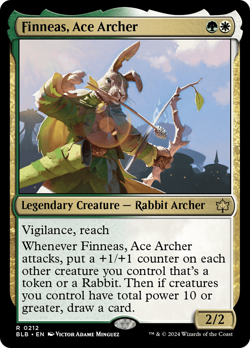 Finneas, Ace Archer (REGULAR) x1 - MTG Bloomburrow BLB #212 - Image 1