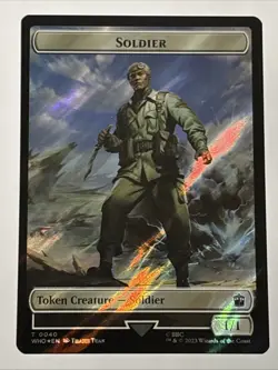 MTG Universes Beyond: Doctor Who Soldier/Alien Insect Token Surge Foil 0040/0051 - Image 1