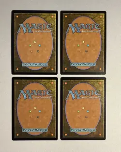 4 x Lightning Bolt Showcase CLB Baldur’s Gate MTG Cards Signed by Phil Stone - Image 2