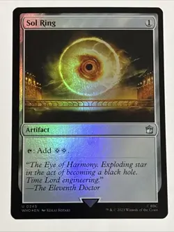 MTG Universes Beyond: Doctor Who Sol Ring Foil 0245 NM - Image 1