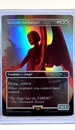 MTG Magic the Gathering SLD Secret Lair Drop Foil Weeping 1381 Sublime Archangel - Image 1