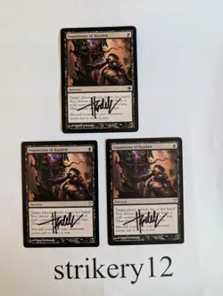 3x Inquisition of Kozilek - ROE/MD1 - Signed by Tomasz Jedruszek - MTG - Image 1