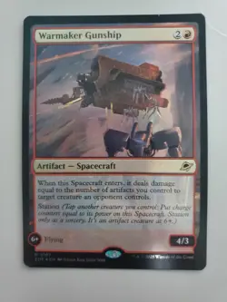 MTG Warmaker Gunship Edge of Eternities Foil Rare - Image 1
