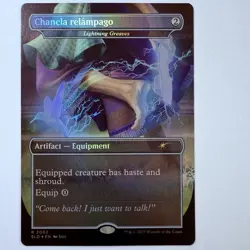 Magic The Gathering Mtg Foil Lightning Greaves Nuestra Secret Lair Near Mint - Image 1