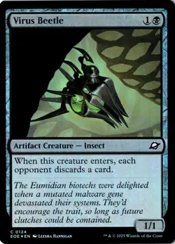 Virus Beetle Foil Edge of Eternities 124 NM MTG - Image 1