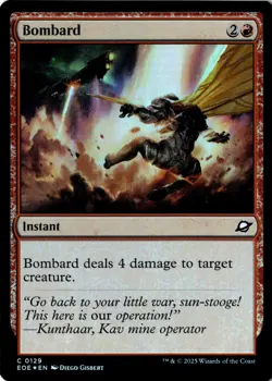 Bombard Foil Edge of Eternities 129 NM MTG - Image 1