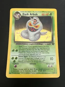 Mixed Set Vintage 3 Card Holo Pokemon Lot with 1st Edition: Machamp, Muk, Arbok - Image 2