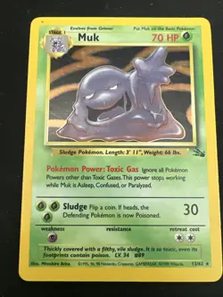 Mixed Set Vintage 3 Card Holo Pokemon Lot with 1st Edition: Machamp, Muk, Arbok - Image 4
