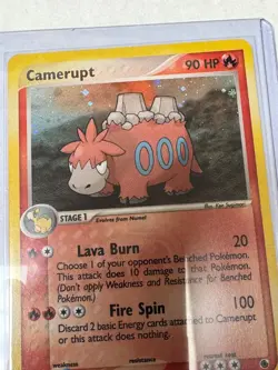 Camerupt 4/109 EX Ruby & Sapphire Cosmos Holo Rare Pokemon TCG 2003 LP - Image 2