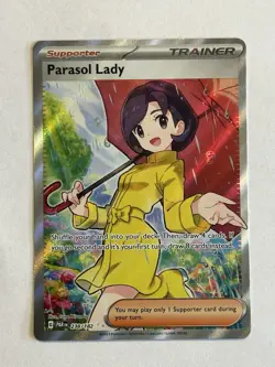 2023 Pokemon SV Paradox Rift Parasol Lady #238/182 - Image 1